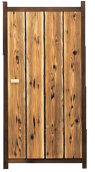 縦板張木戸